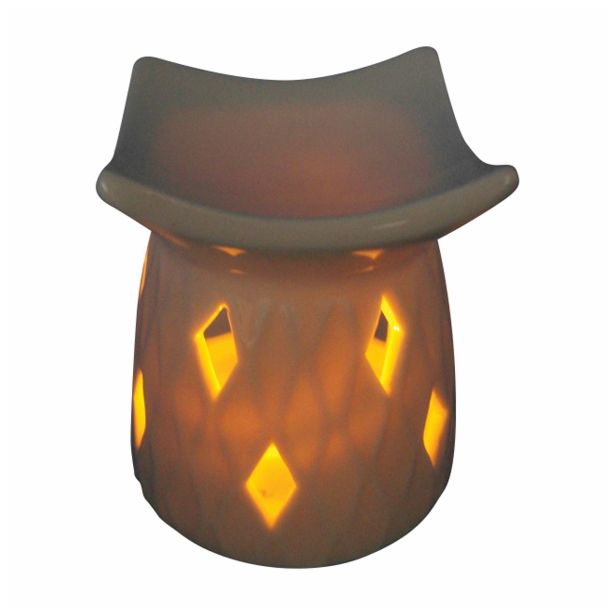 SVEČNIK GLOSSTYLE IZPARILNIK 9 CM PORCELAN