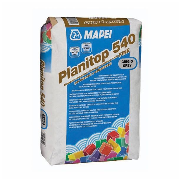 SUHA IZRAVNALNA MASA MAPEI PLANITOP 540 25KG - SIVA FINA CEMENTNA MALTA