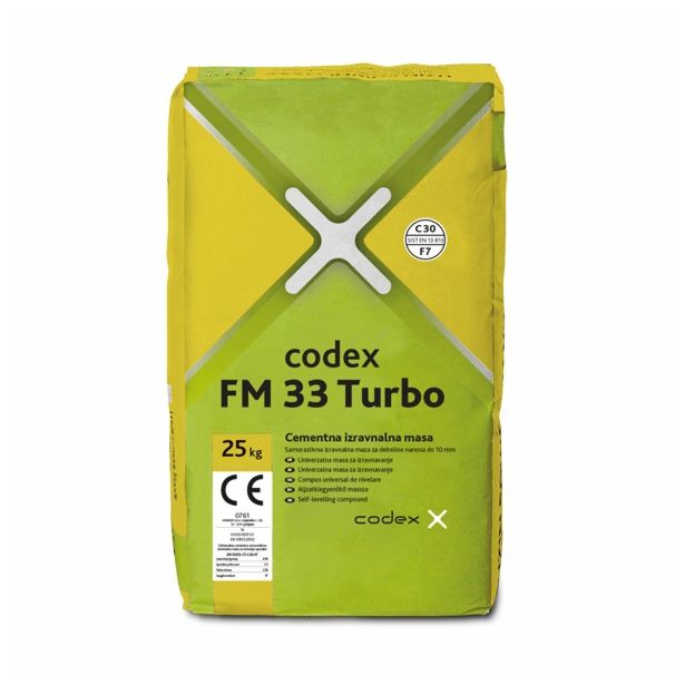 IZRAVNALNA TALNA MASA CODEX CODEX FM 33 TURBO 25KG (0-30 MM)