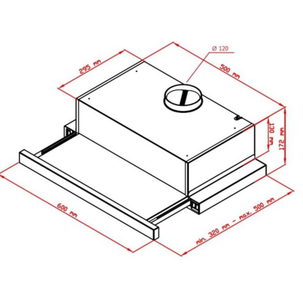 IZVLEČNA KUHINJSKA NAPA SIMFER 8502