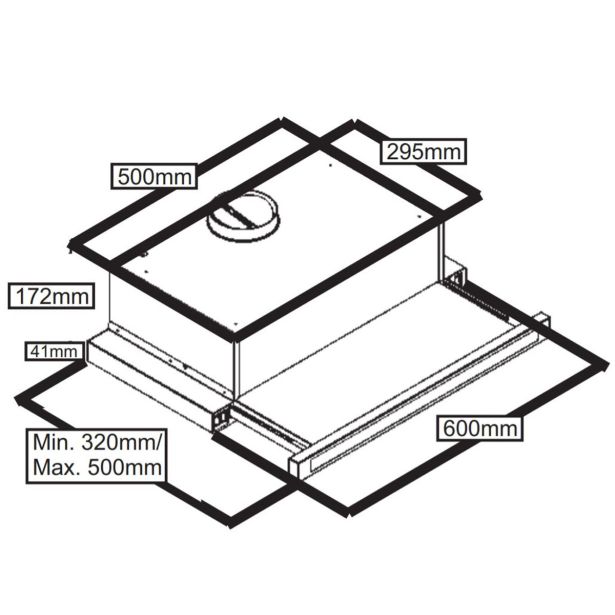 IZVLEČNA KUHINJSKA NAPA SIMFER 8502