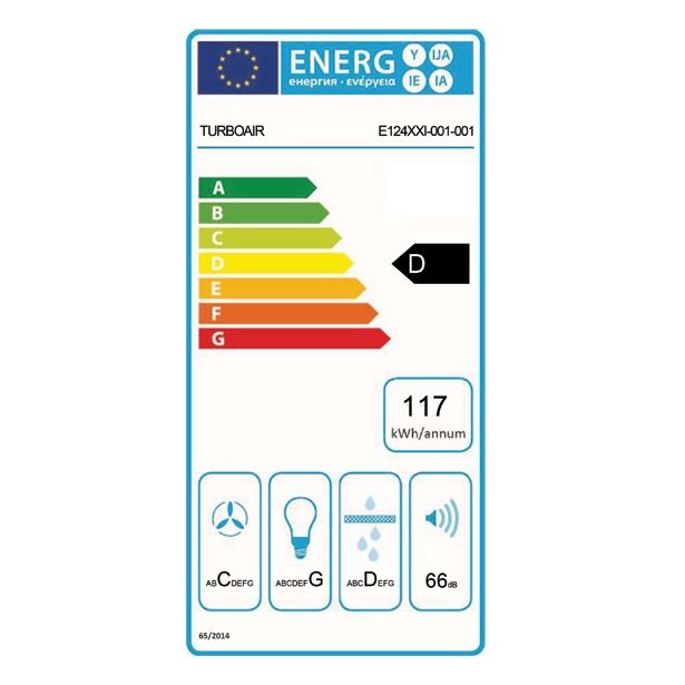 IZVLEČNA KUHINJSKA NAPA TURBOAIR TT 26 ST/GRX/A/60