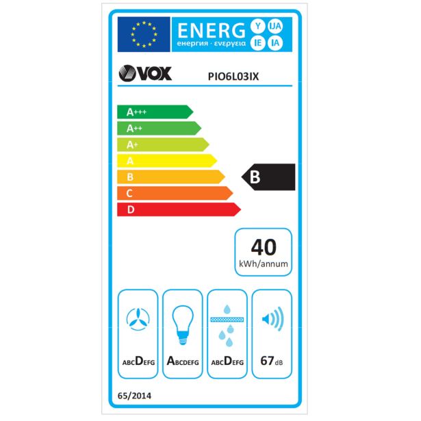 IZVLEČNA KUHINJSKA NAPA VOX PIO6L03IX