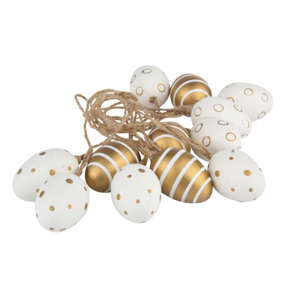 VELIKONOČNI PROGRAM JAJČKA 4 CM 12/1 Z ZLATIM DEKORJEM