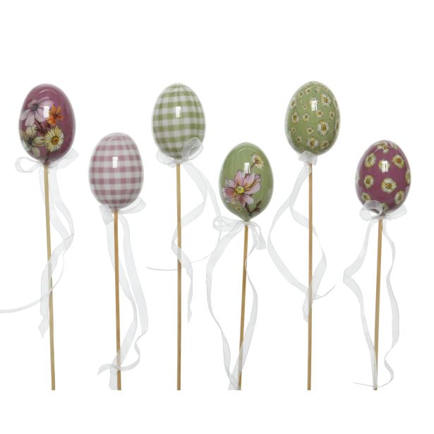 JAJČKA NA PIKU, VIJOLIČNA/ZELENA, 6/1