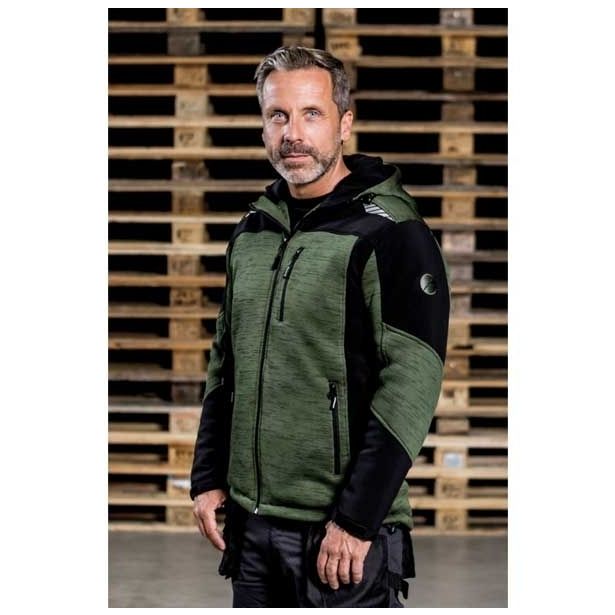 JAKNA ALBATROS ALDRIN XL OLIVNO / ČRNA PLETENINA / SOFTSHELL