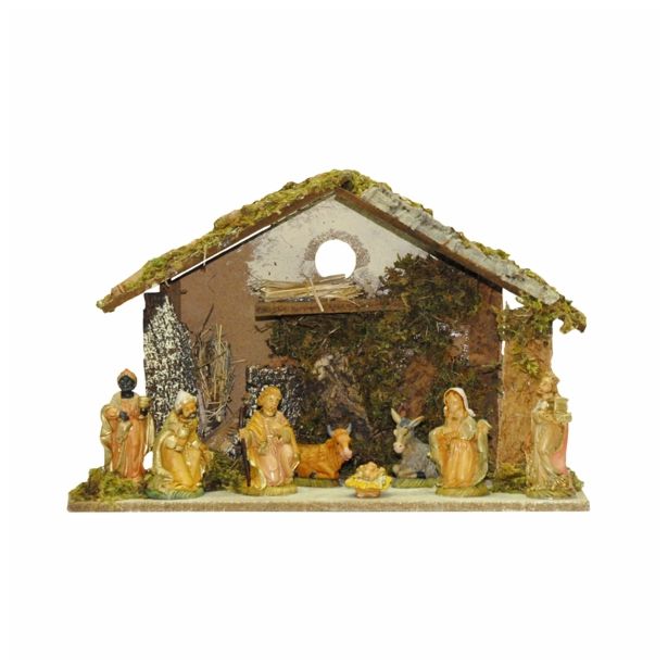 JASLICE EUROMARCHI HIŠA S 8 FIGURAMI 10 CM 43X20X29 CM SORTIRANO