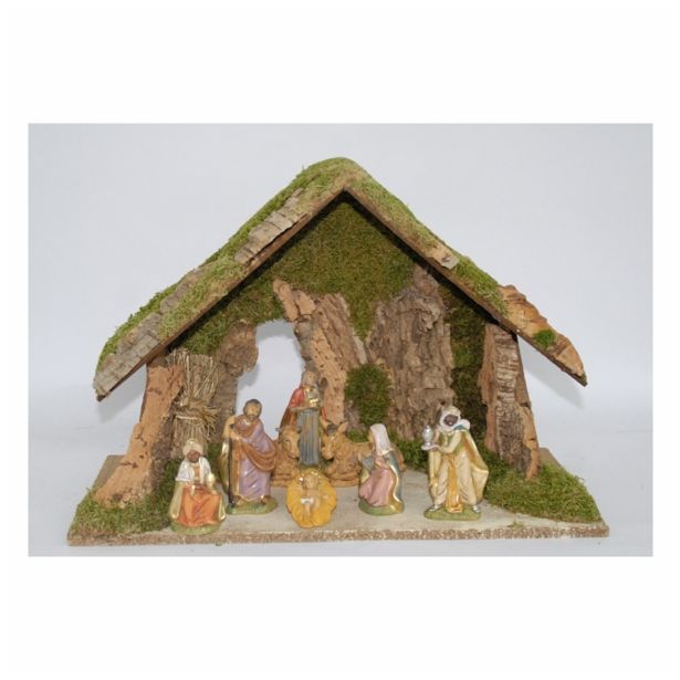 JASLICE EUROMARCHI HIŠA S 8 FIGURAMI 10 CM 43X20X29 CM SORTIRANO