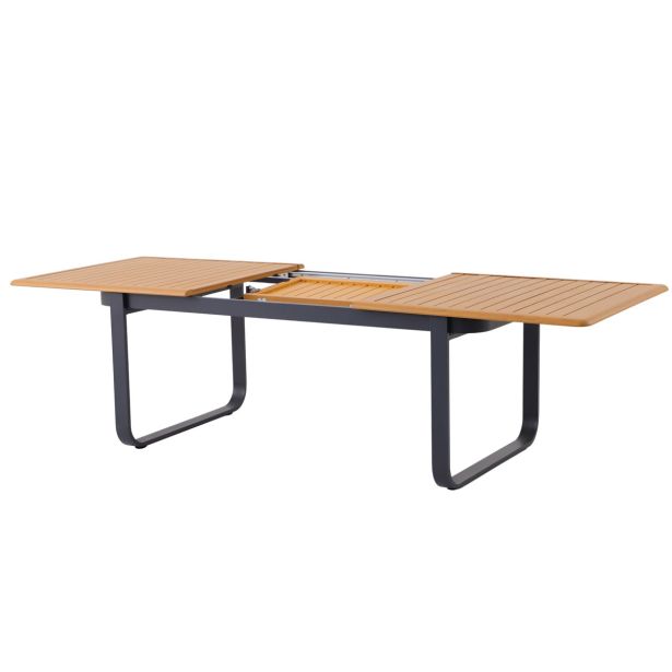 JEDILNA MIZA CALYPSO RAZTEGLJIVA POLNA ALU 192/257X100X74 DSIVA