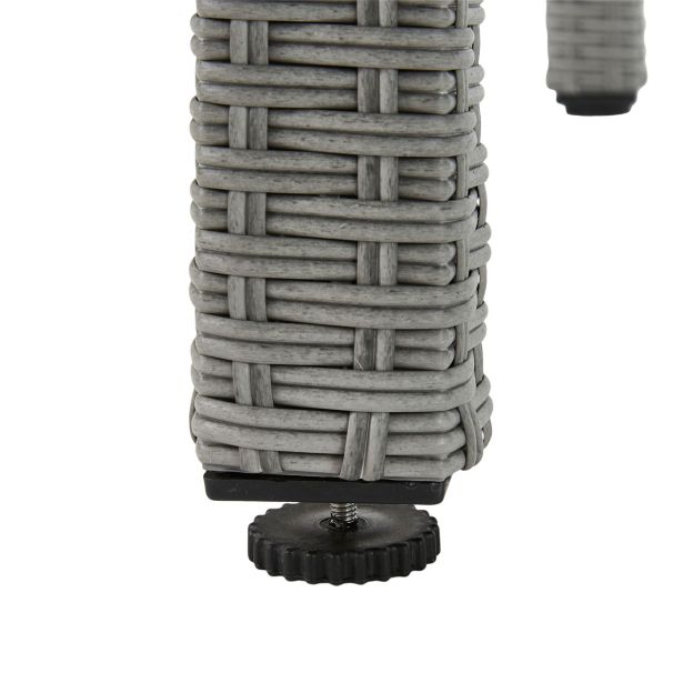 JEDILNA MIZA DAVOS FIX PROTJE-ALU-STEKLO SIVA 90X180X74