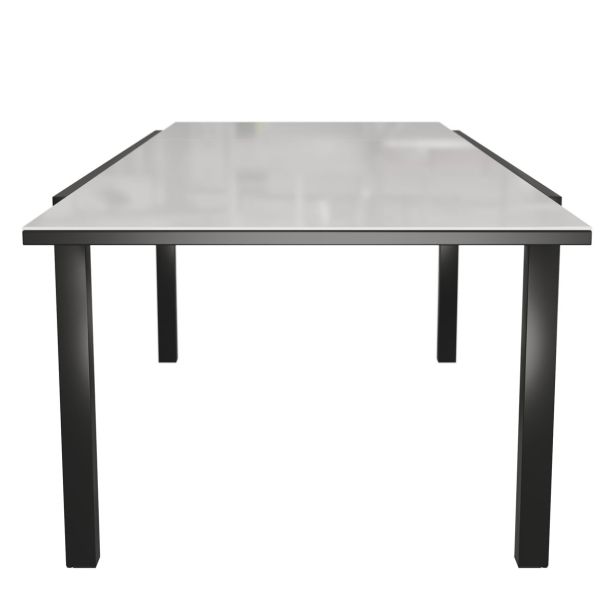 KOVINSKA MIZA NATERIAL LYRA II ANTR.180/260X96 ALU STEKLO