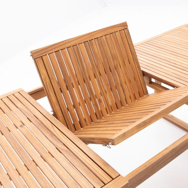 JEDILNA MIZA SOLARIS II EXT 180/240 FSC AKACIJEV MEDEN LES