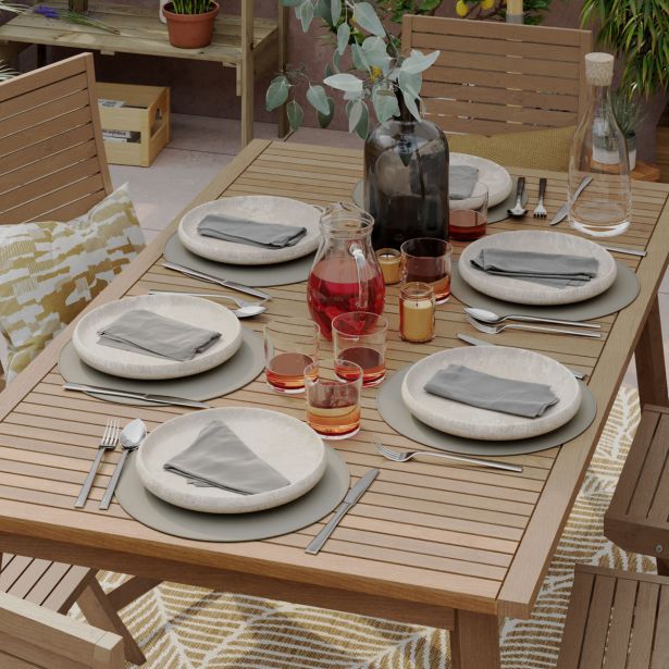 JEDILNA MIZA SOLIS METULJ ZUN. 150/200 AKACIJA