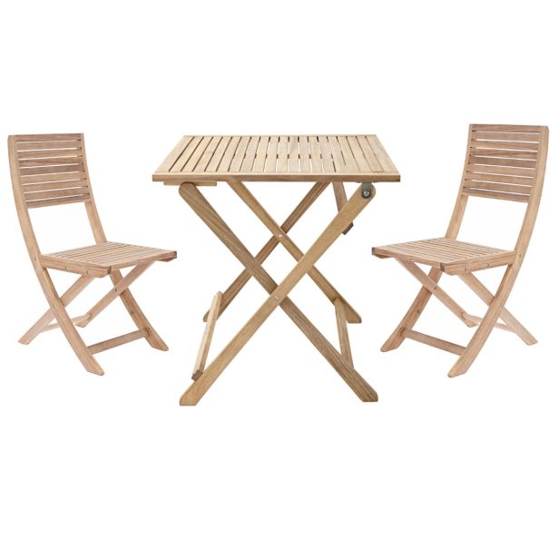 JEDILNA MIZA SOLIS ORIGAMI 70X70 AKACIJA