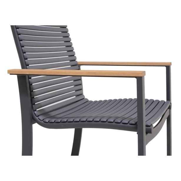 KOVINSKI STOL NATERIAL DORA ALU