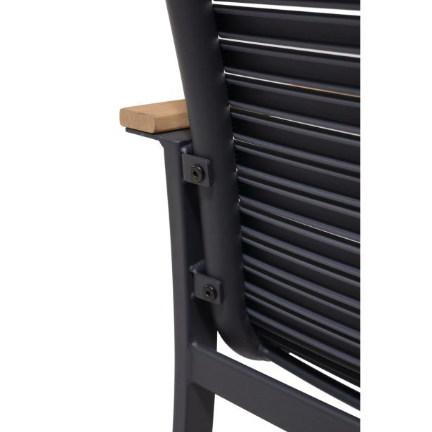 KOVINSKI STOL NATERIAL DORA ALU