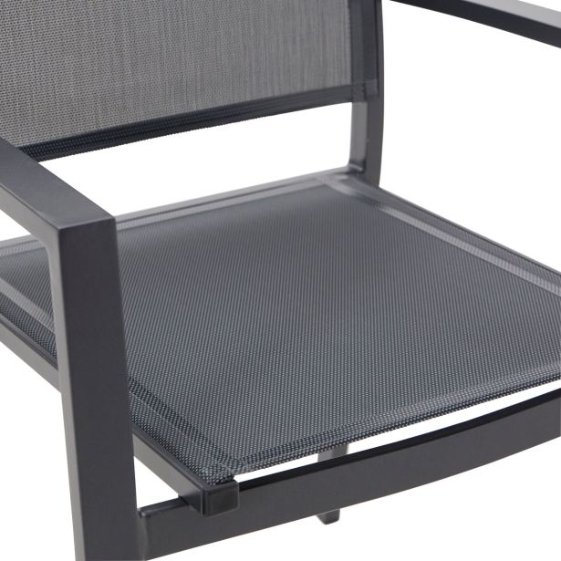 KOVINSKI STOL NATERIAL JED. LYRA T.SIV ALU