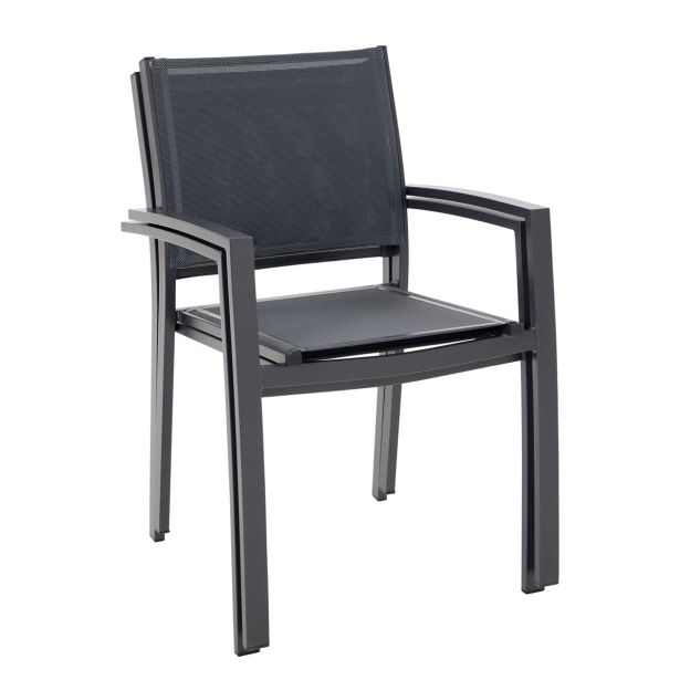 KOVINSKI STOL NATERIAL JED. LYRA T.SIV ALU