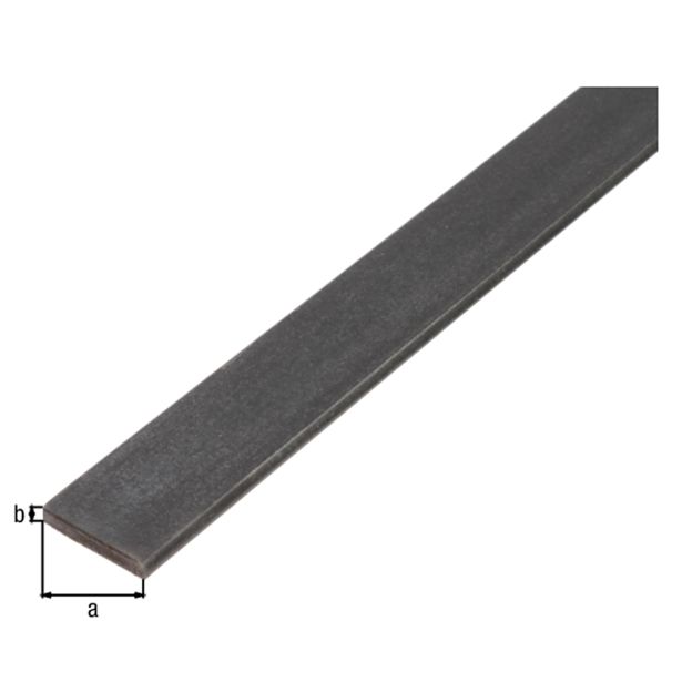 PLOSKA PALICA ALBERTS JEKLO, 20X4X1000 MM VROČE VALJANA