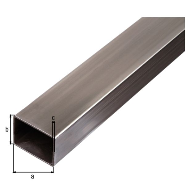 KVADRATNA CEV ALBERTS JEKLO, 40X30X1.5X2000 MM HLADNO VALJANA