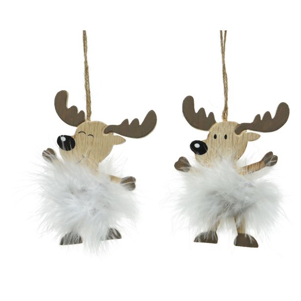 OKRASEK ZA JELKO JELEN, RJAVE BARVE, SORT