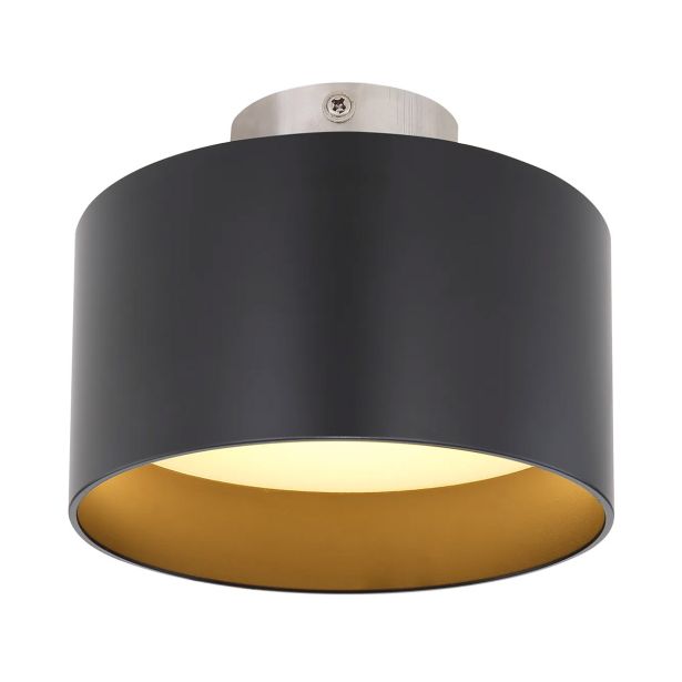 NADGRADNA STROP. SVETILKA JENNY 16W, WW ČRNA / ZLATA