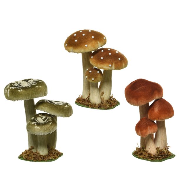 JESENSKA DEKORACIJA DECORIS GOBE, ŽAMET 9X12X17 CM, SORTIRANO