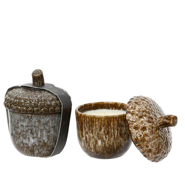 JESENSKA DEKORACIJA DECORIS SVEČA ŽELOD 9X9X11.5 CM, SORTIRANO