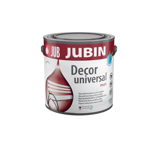 POKRIV.PREM.ZA KOV.,LES JUB JUBIN DECOR UNIVERSAL MAT RAL 1001 BEL 2.25 L