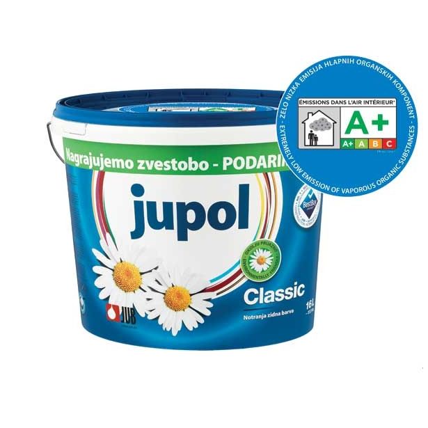 NOTRANJA ZIDNA BARVA JUB JUPOL CLASSIC BELI 16 L
