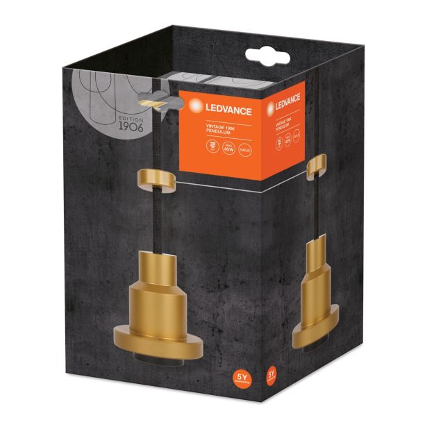 DEL ZA SVETILKO LEDVANCE KABEL Z OKOVOM ČRNA/ZLATA