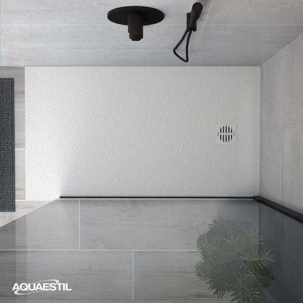 KAD ZA PRHANJE, KOTNA AQUAESTIL STONE 120X80 BELA