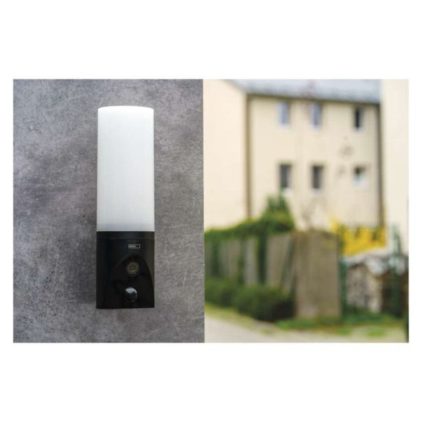 PAMETNA KAMERA EMOS TORCH WIFI ZUNANJA VRTLJIVA S SVETILKO, ČRNA