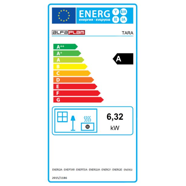 KAMINSKA PEČ ALFA PLAM TARA ČRNA