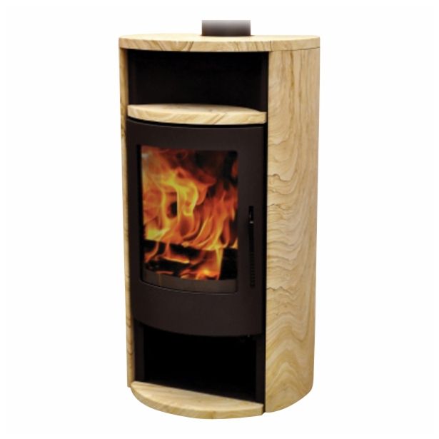 KAMINSKA PEČ LOKATERM TINJAN ČRN OBLOGA WOODSTONE