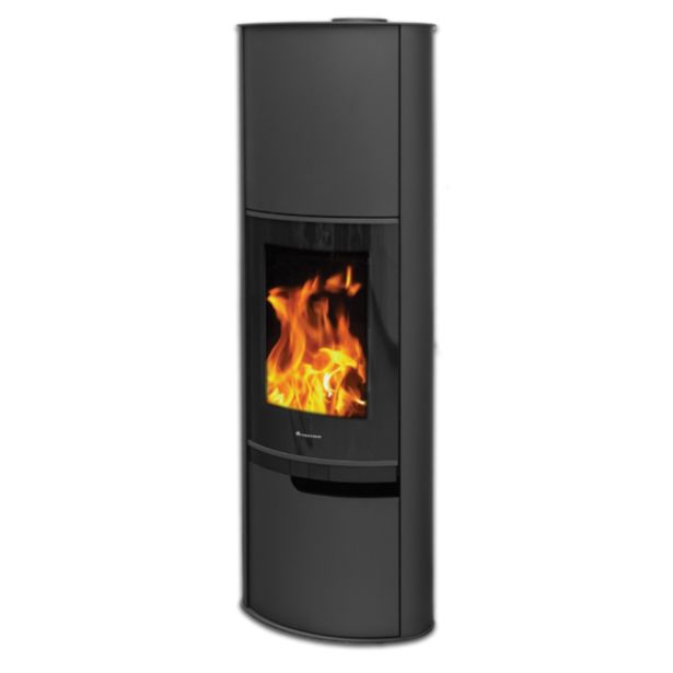 KAMINSKA PEČ LOKATERM VITRANC ČRNA 1600 OBLOGA PLOČEVINA