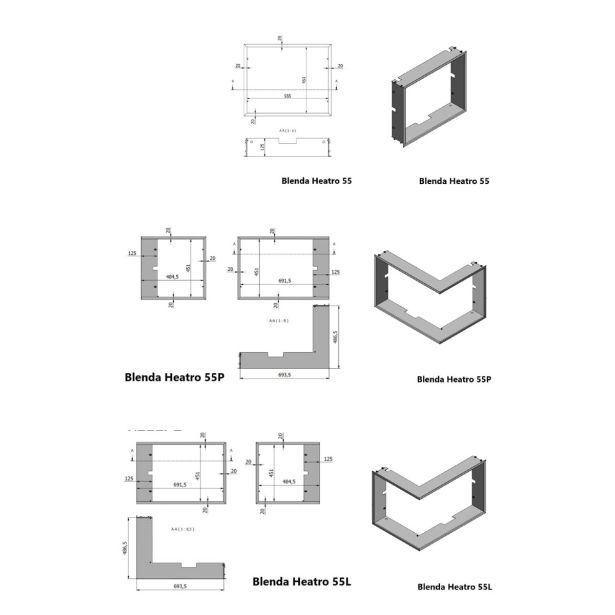 KAMINSKI VLOŽEK HEATRO HEATRO 55