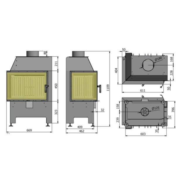 KAMINSKI VLOŽEK HEATRO HEATRO 55L