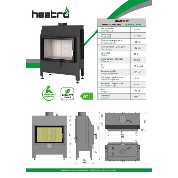 KAMINSKI VLOŽEK HEATRO HEATRO 69