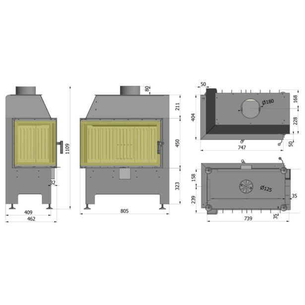 KAMINSKI VLOŽEK HEATRO HEATRO 69L