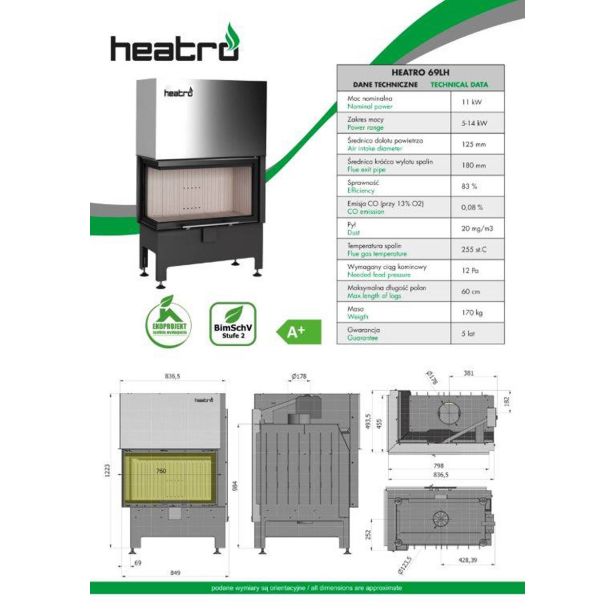 KAMINSKI VLOŽEK HEATRO HEATRO 69L