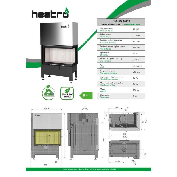 KAMINSKI VLOŽEK HEATRO HEATRO 69PH
