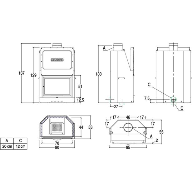 KAMINSKI VLOŽEK PIAZZETTA MA 260 SL