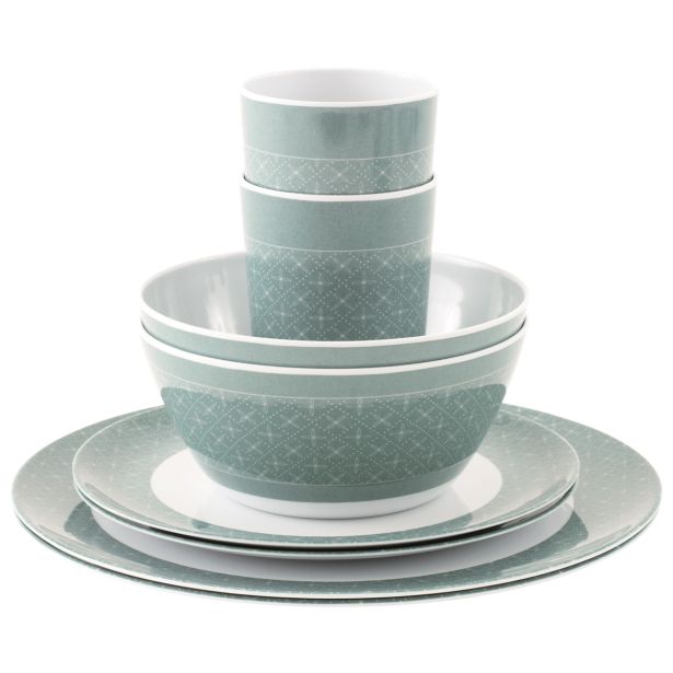 KAMP JEDILNI PRIBOR OUTWELL BLOSSOM PIKNIK SET 8/1 ZA 2 OSEBI BLUE SHADOW