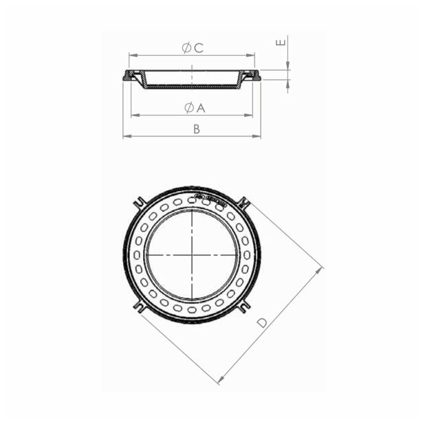 KANALSKI OKVIR LIVAR OKV. FI450 B125 610