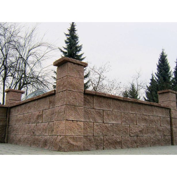 BETONSKI IZDELEK ZOBEC KAPA ZA STEBER TIPO 36/36 TEMNO RJAVA 360X360X60 MM