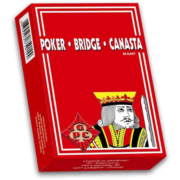 IGRALNE KARTE ZI-MAG KARTE POKER RDEČE