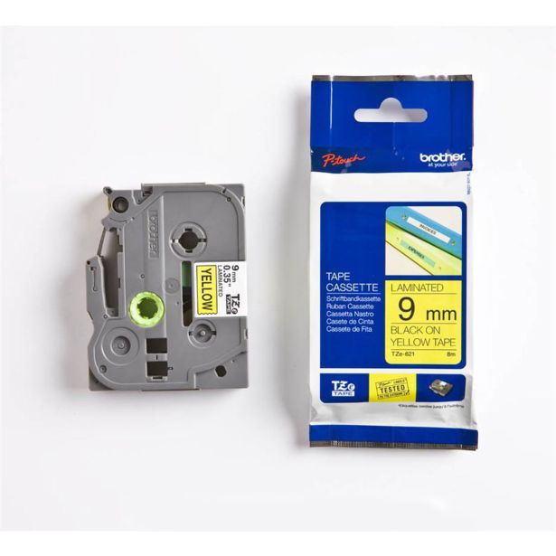 KARTUŠA/TONER BROTHER TRAK TZE621 BLACK/YELLOW 9MM