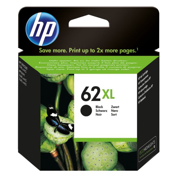 KARTUŠA/TONER HP 62XL HIGH YIELED BLACK