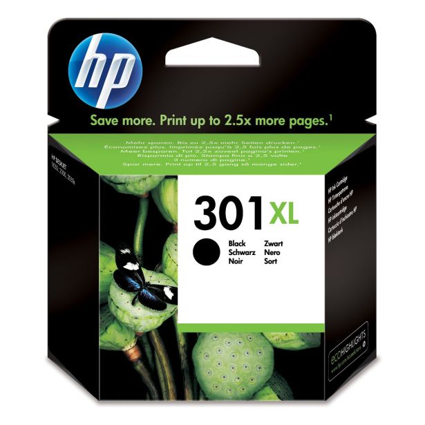 KARTUŠA/TONER HP Č 301XL HIGH YIELD BLACK